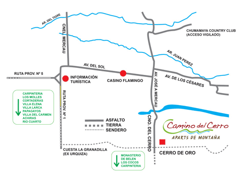 Mapa de Camino del Cerro