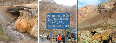 Puente del Inca en Las Cuevas Mendoza