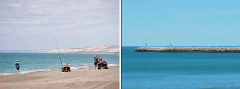 Pesca en Playa Union Chubut