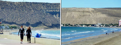 Playas en Rada Tilly Chubut