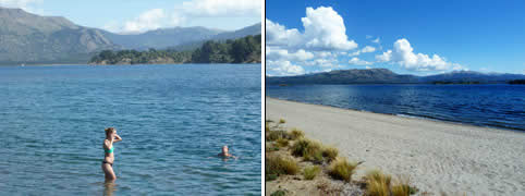 Playas en Villa Pehuenia Neuquen