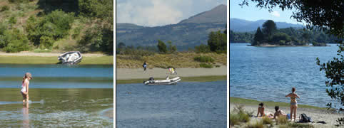 Playas en Villa Pehuenia Neuquen